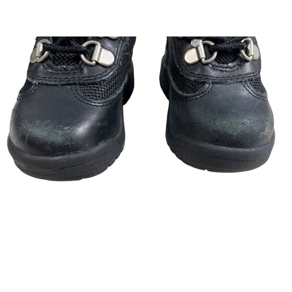 Timberland Toddler Black Leather & Mesh Boots Size 5.5 - Picture 9 of 10